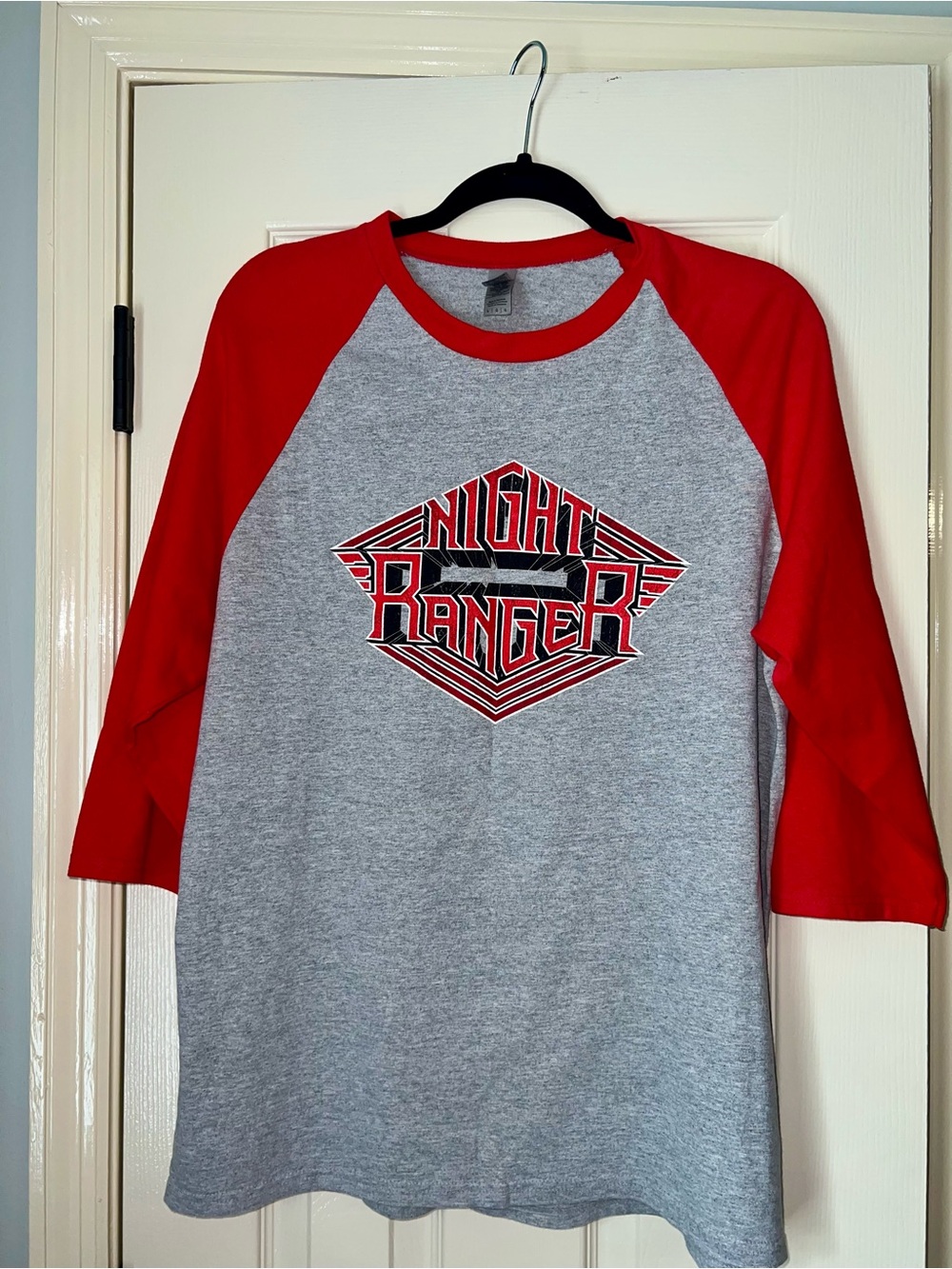 🖤♥️Night Ranger Band Tee Large 40th Anniversary Madness 3/4 Sleeve Concert Shirt
